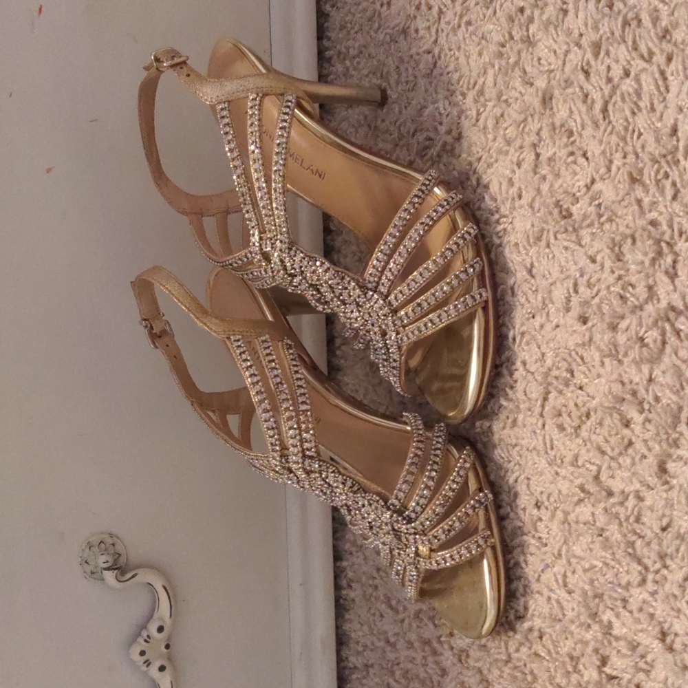 Gold Sparkly Antonio Melani Heels